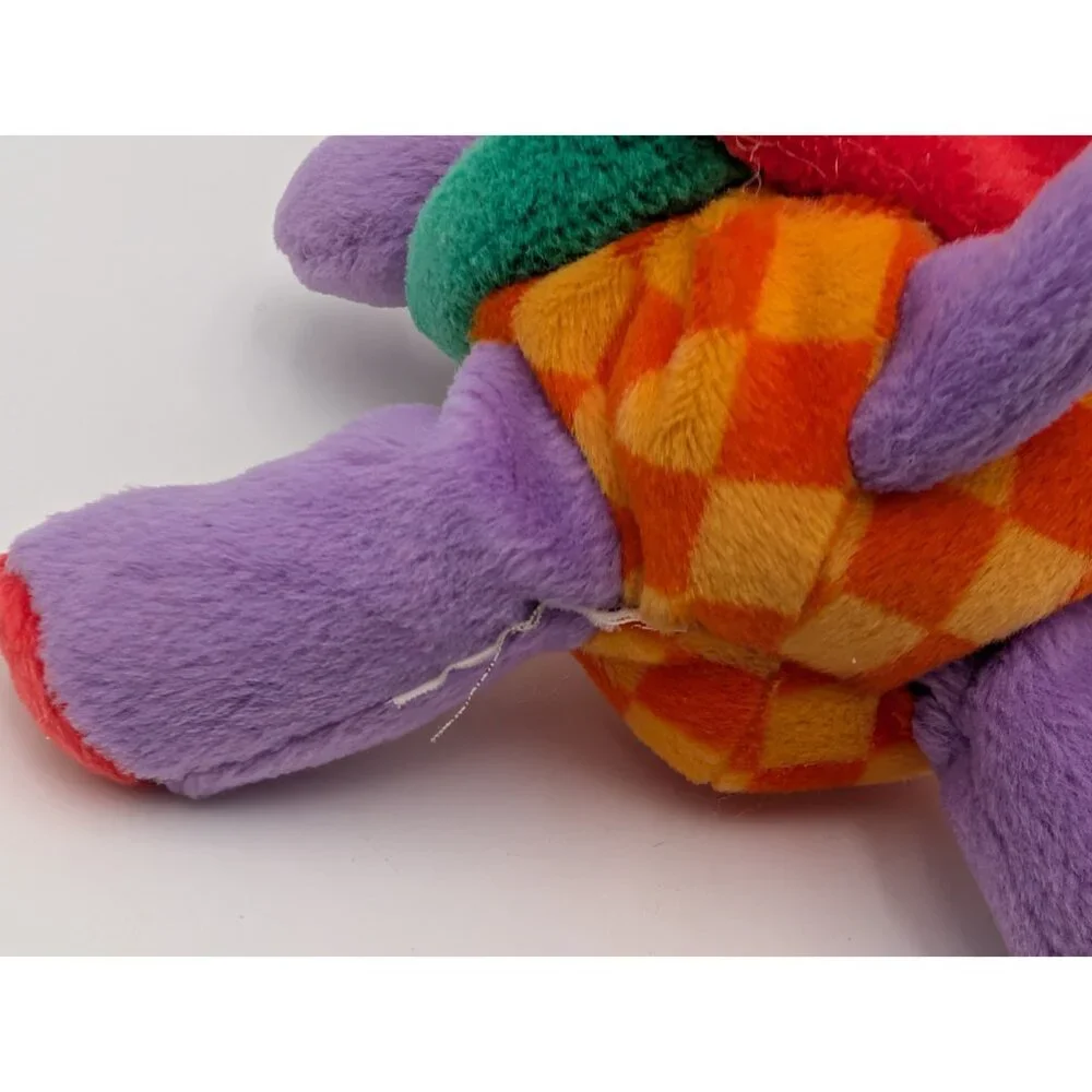 Gymboree Purple Dog Plush Puppy 6 Inch‎ Backpack Stuffed Animal Toy